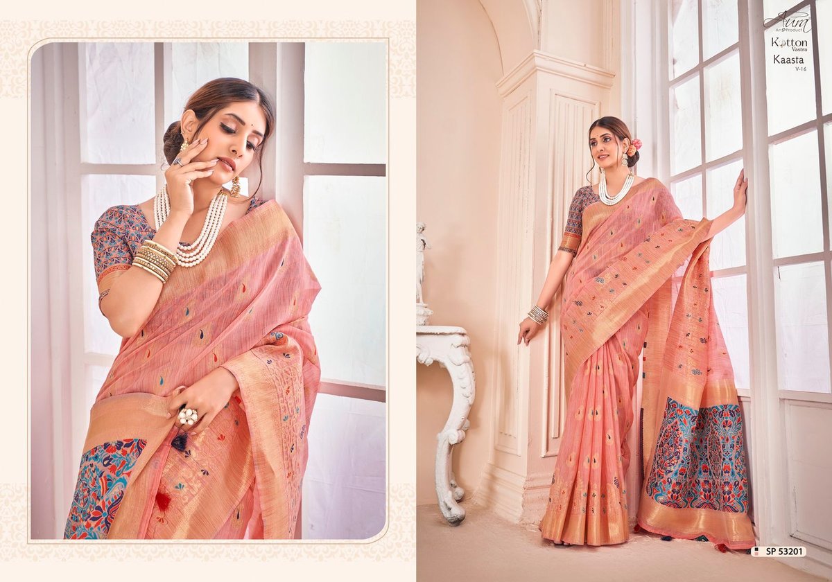 Aura Saree Kaasta Vol-16 53201-53206 Series 1