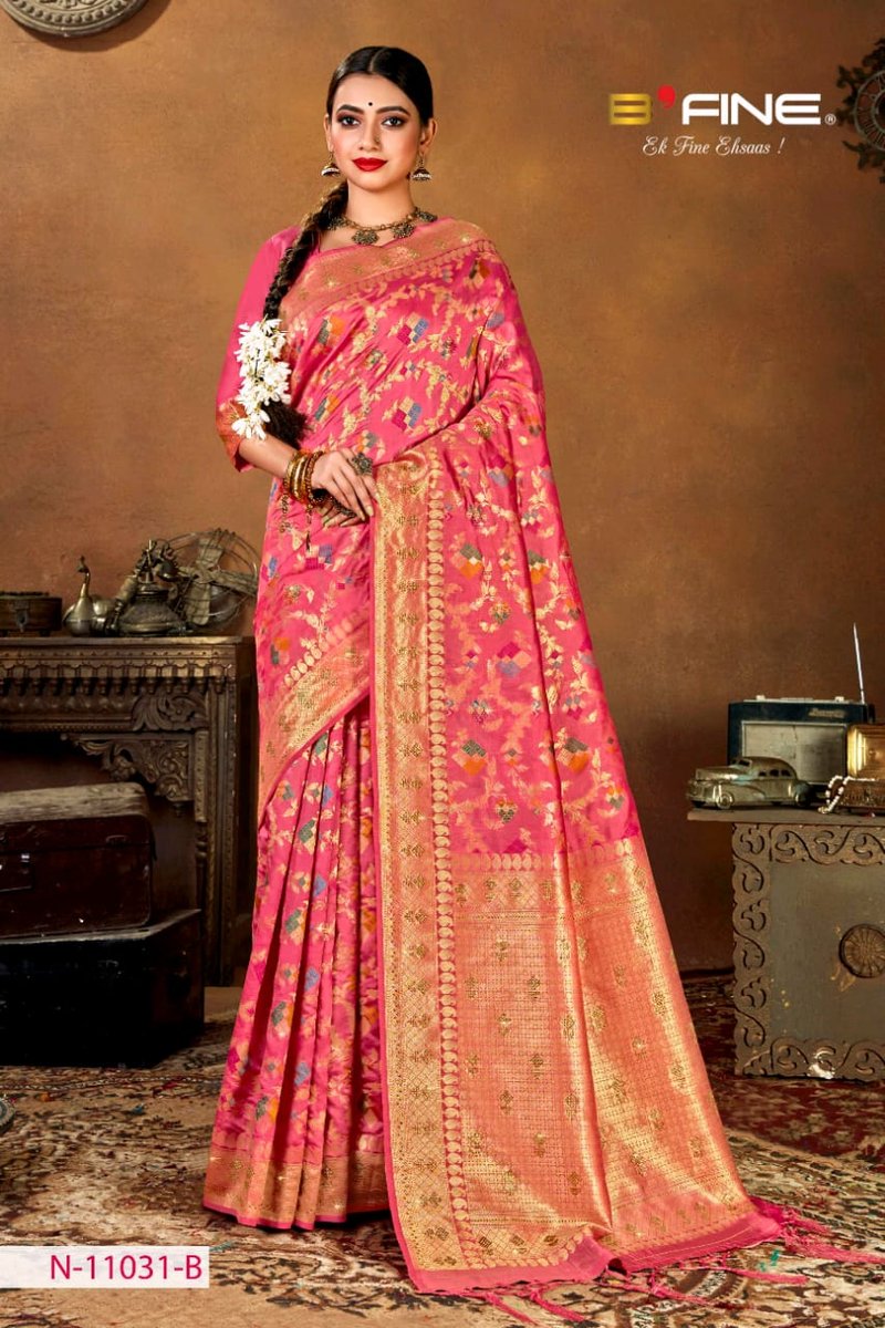 B Fine Saree Varlaxmi 11031 Colors 2
