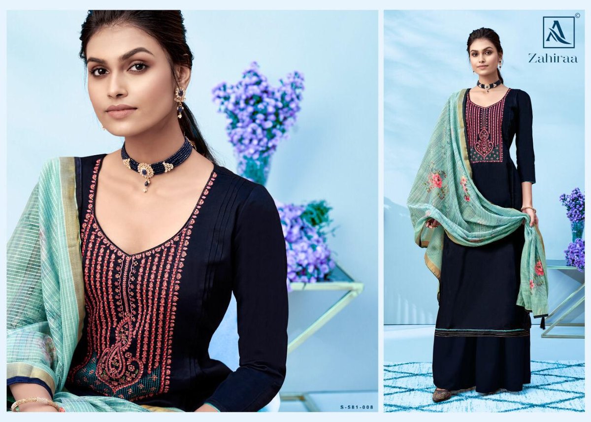 Alok Suits Zahiraa 581-001 to 581-008 Series 8