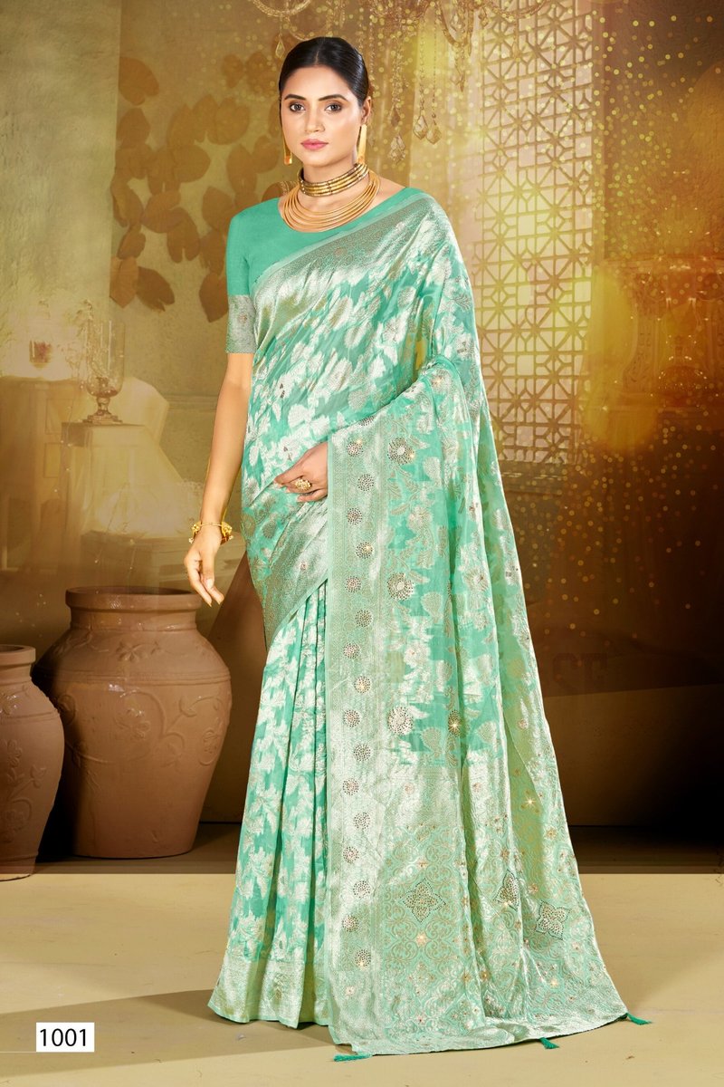 SAROJ SAREE SPARKLE SAROSKI-1 1001 TO 1006 1