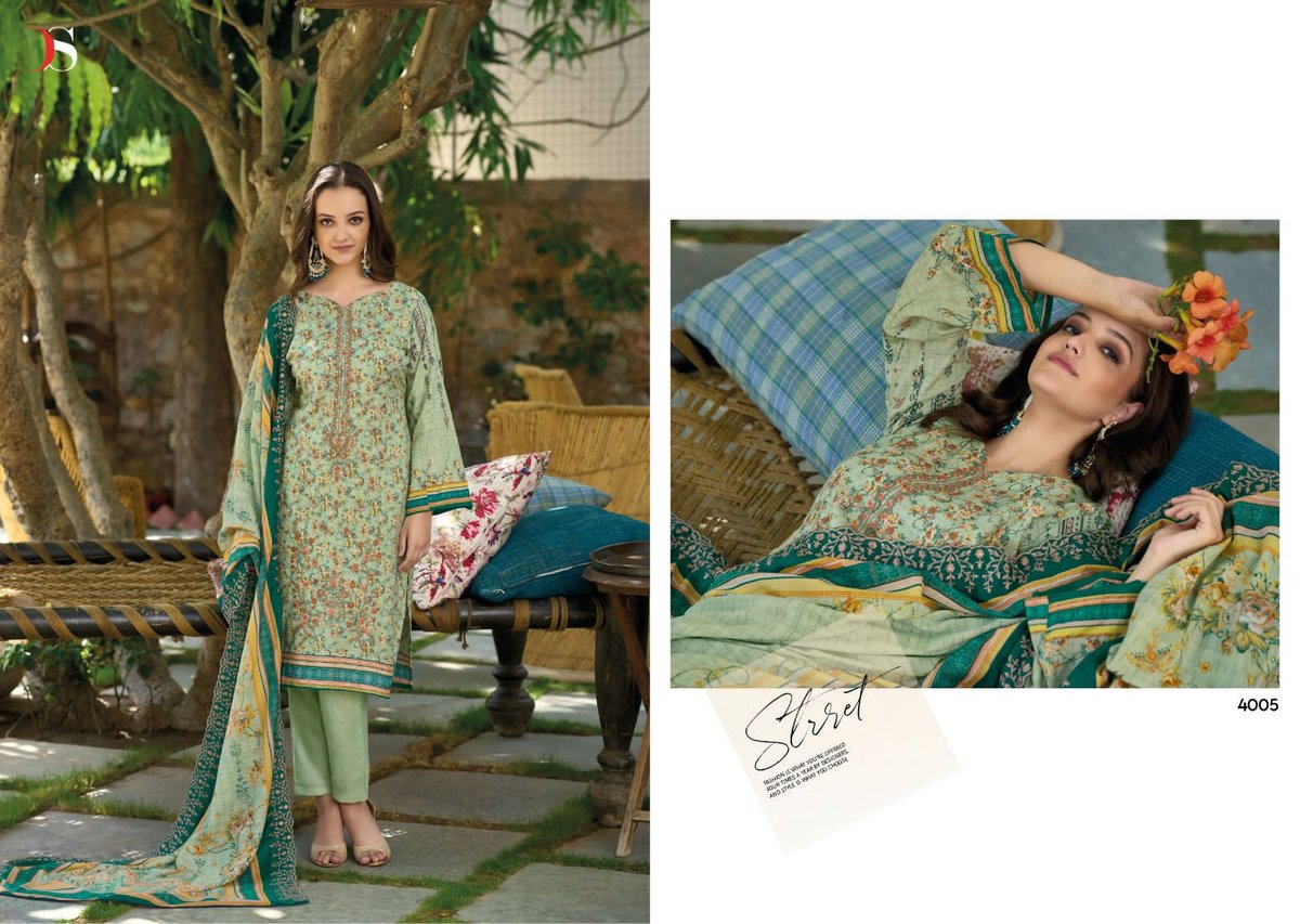 Deepsy Suit Bin Saeed Lawn Collection Vol-4 4001-4008 Series 5