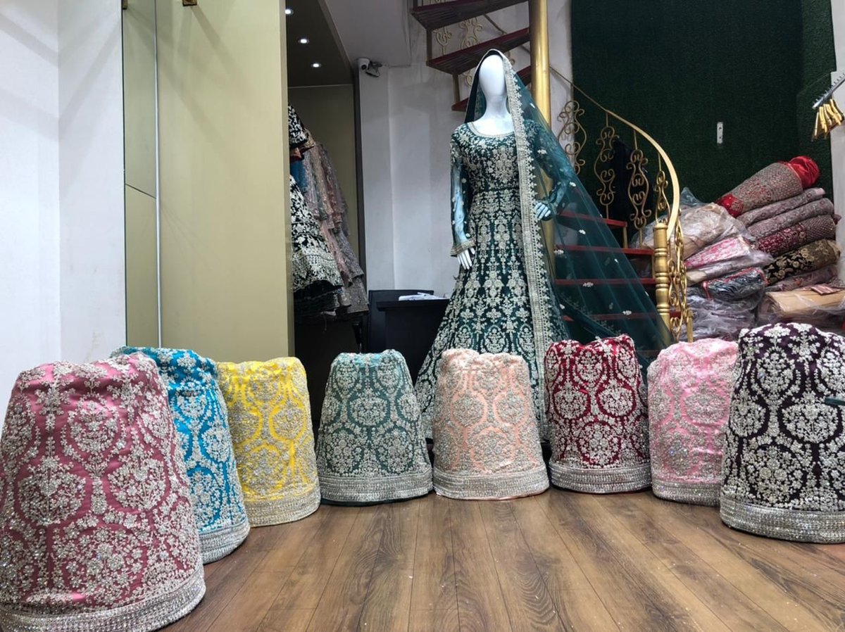 Bollywood  Designer Heavy Net Gown Colors 10