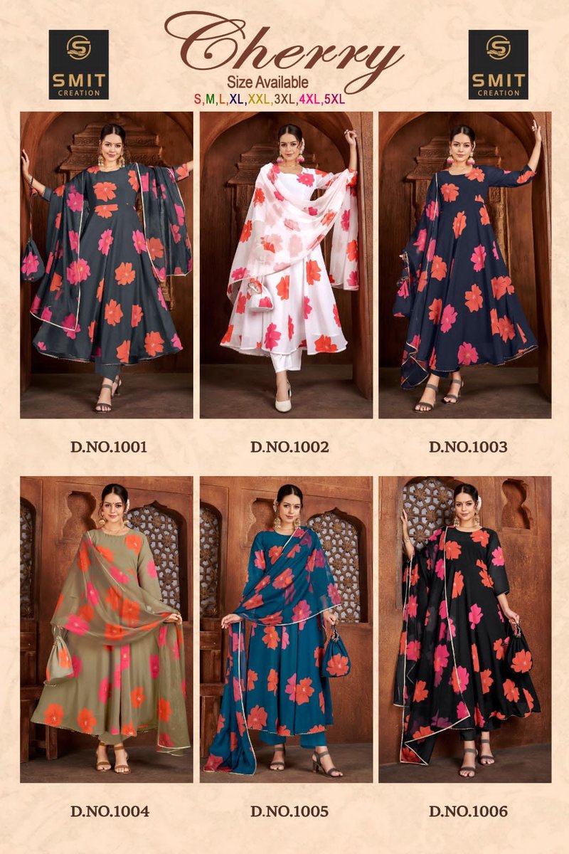 Poonam Designer Cherry 1001-1006 Series 7
