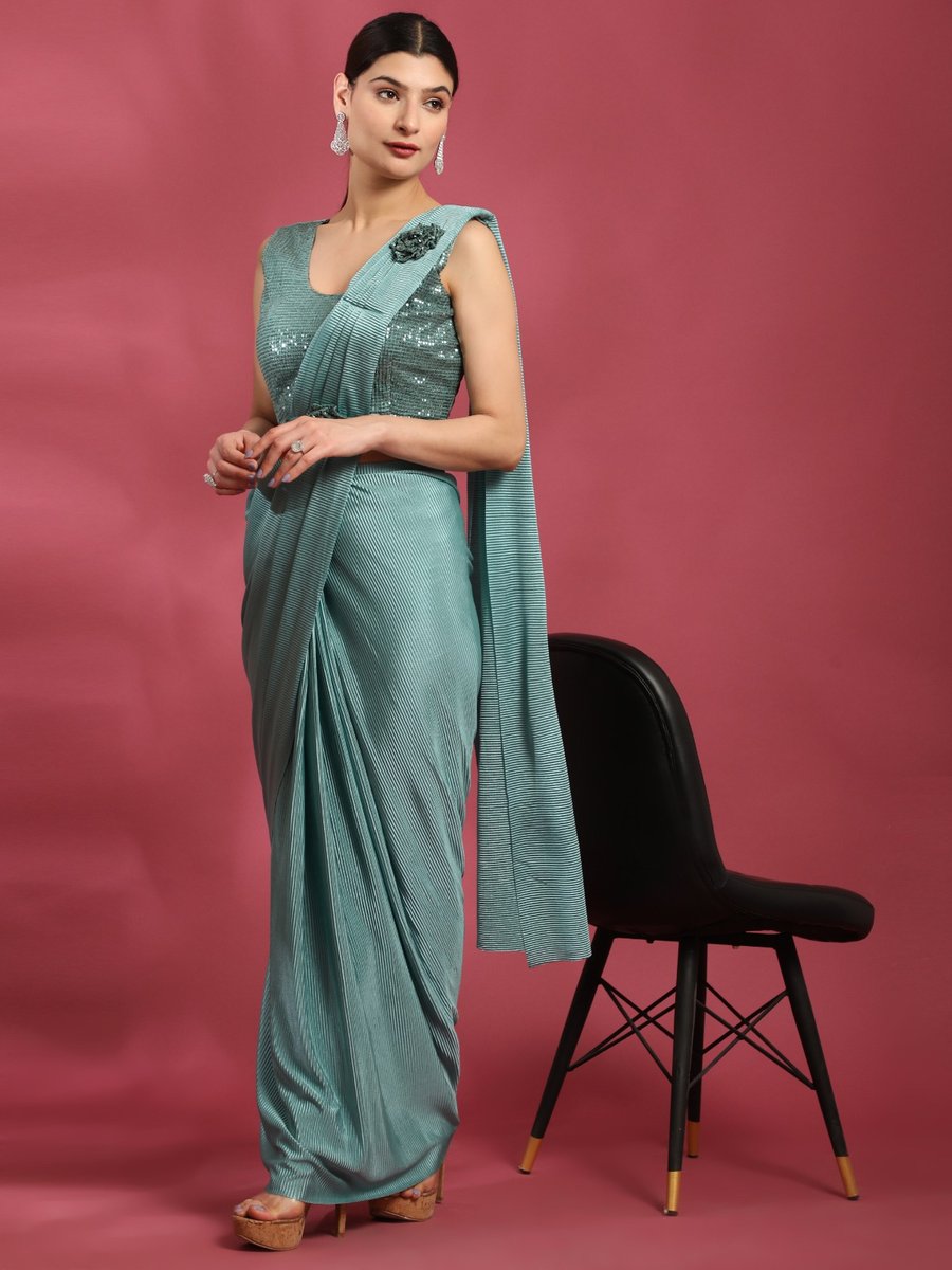 Aamoha Trendz Ready To Wear Designer Saree 101006 Colors 1