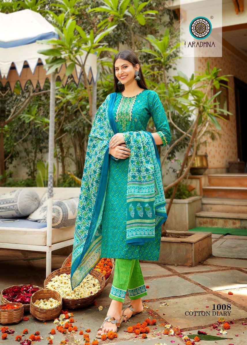 Aradhna Fashion Cotton Diary Vol-1 1001-1012 Series 8