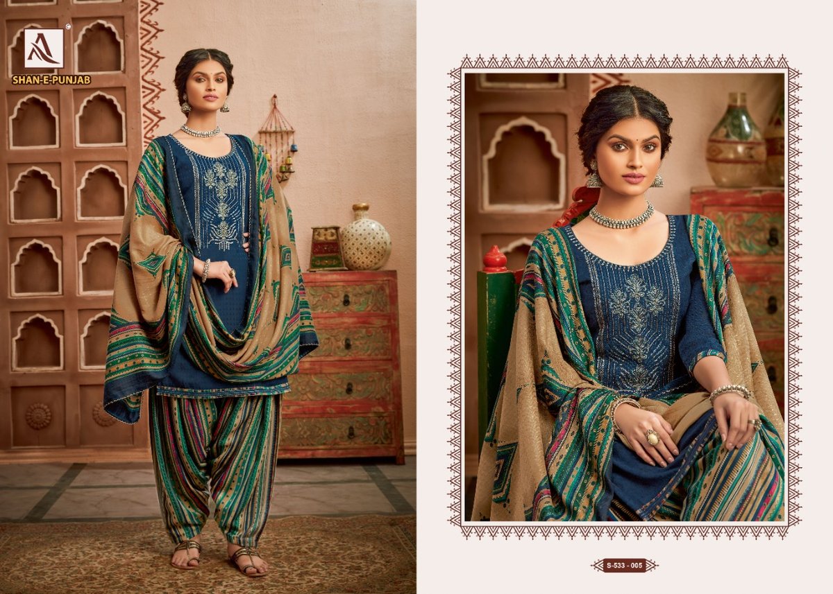 Alok Suits Shan E Punjab 533-001-533-010 Series 5
