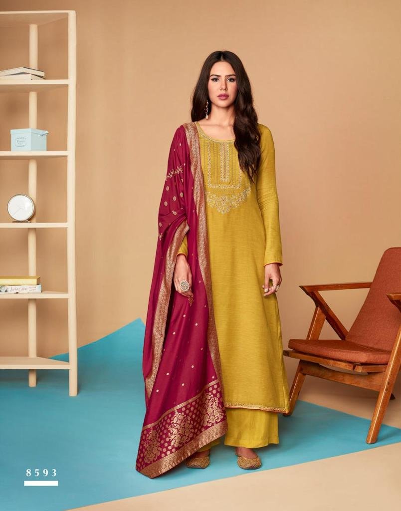 Aashirwad Creation Mor Bagh Saaras 8592-8597 Series 2