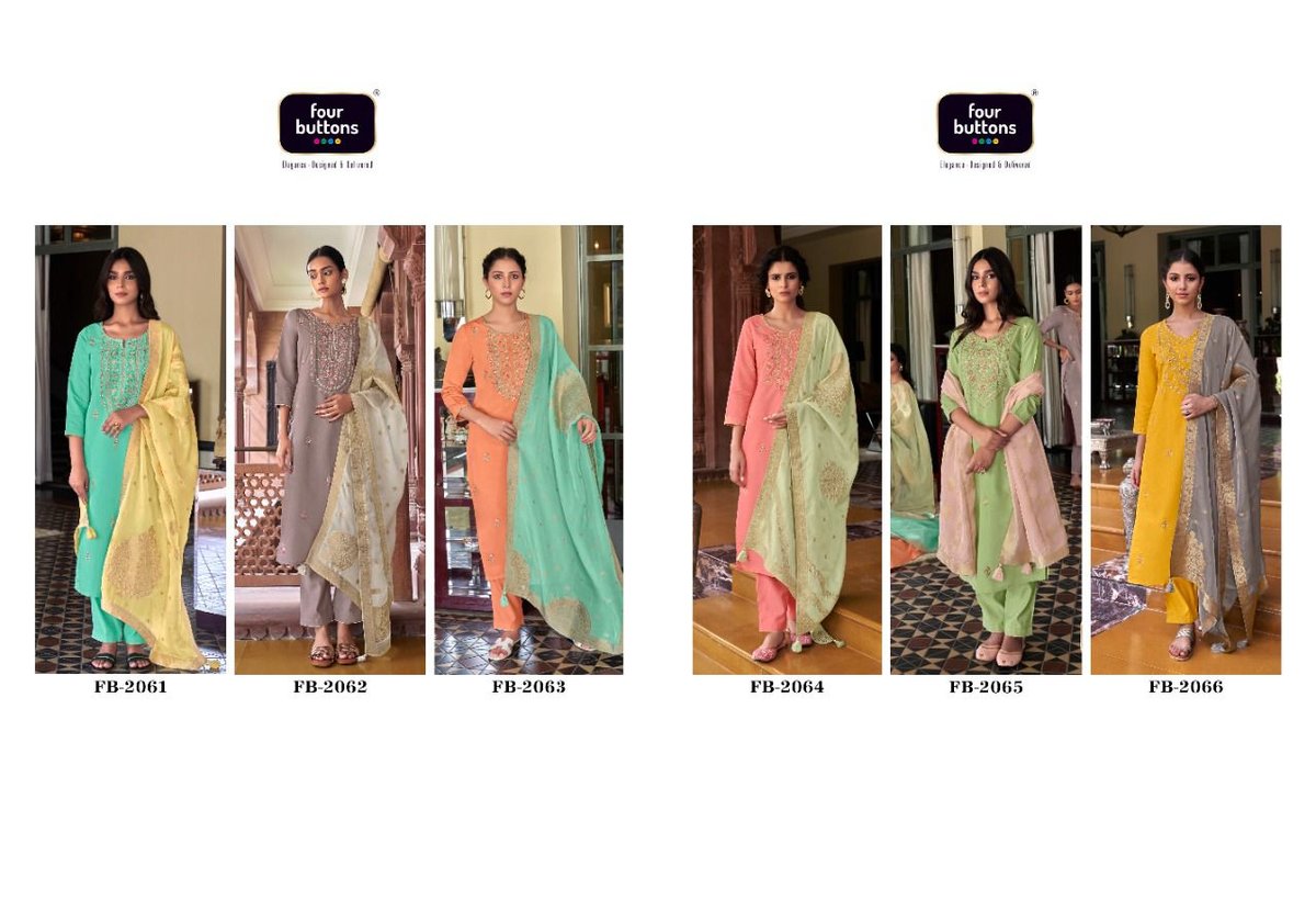 Four Buttons Noor Vol-2 2061-2066 Series 7