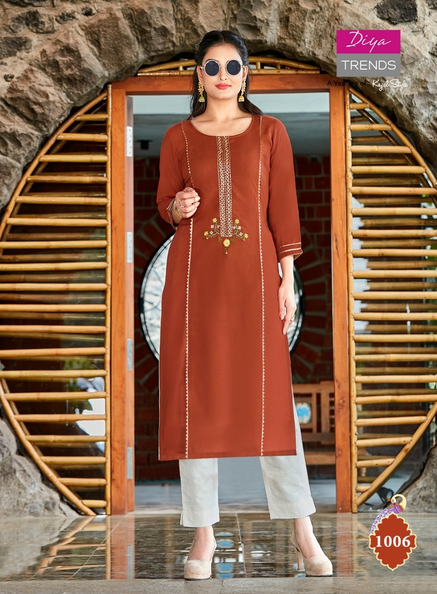 Diya Trendz Casual Diaries Vol-1 1001-1012 Series 6