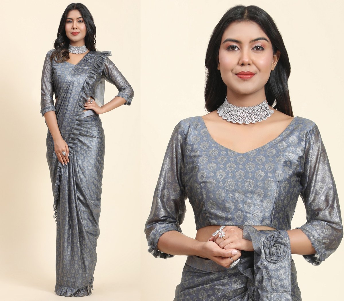 Aamoha Trendz Ready To Wear Designer Saree 101012 Colors 2