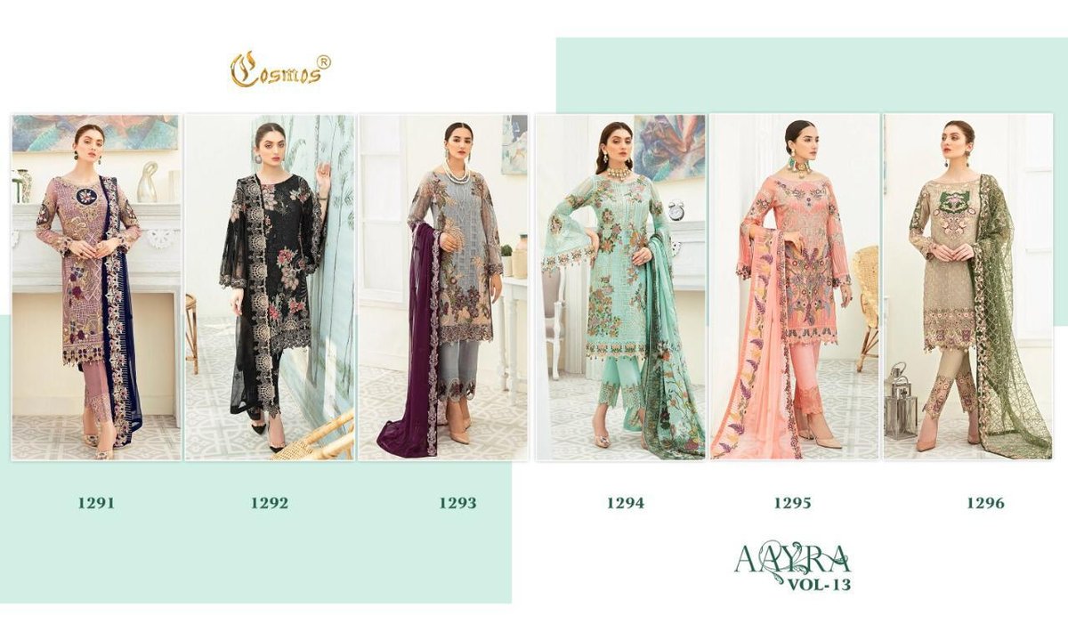 Cosmos Fashion Aayra Vol-13 1291-1296 Series 7