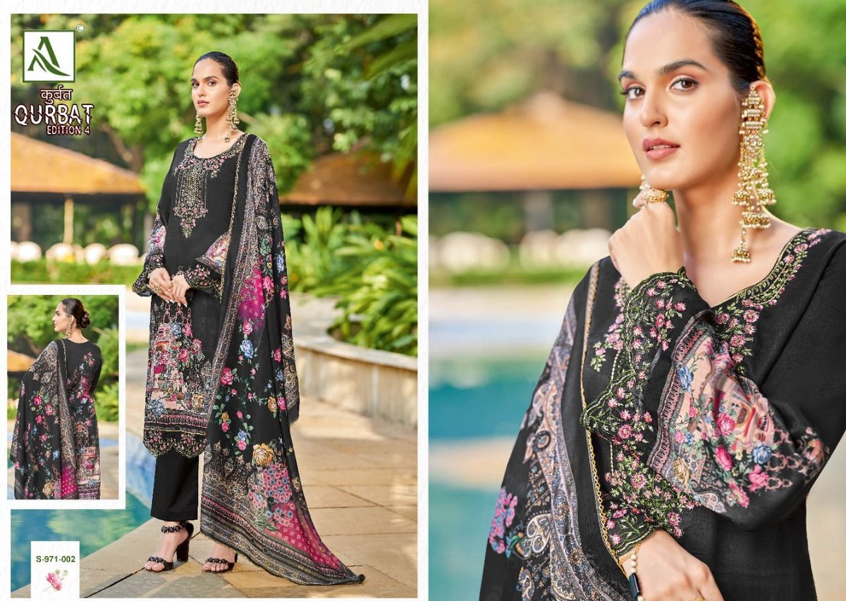 Alok Suit Qurbat Vol-4 971-001 to 971-008 Series 2