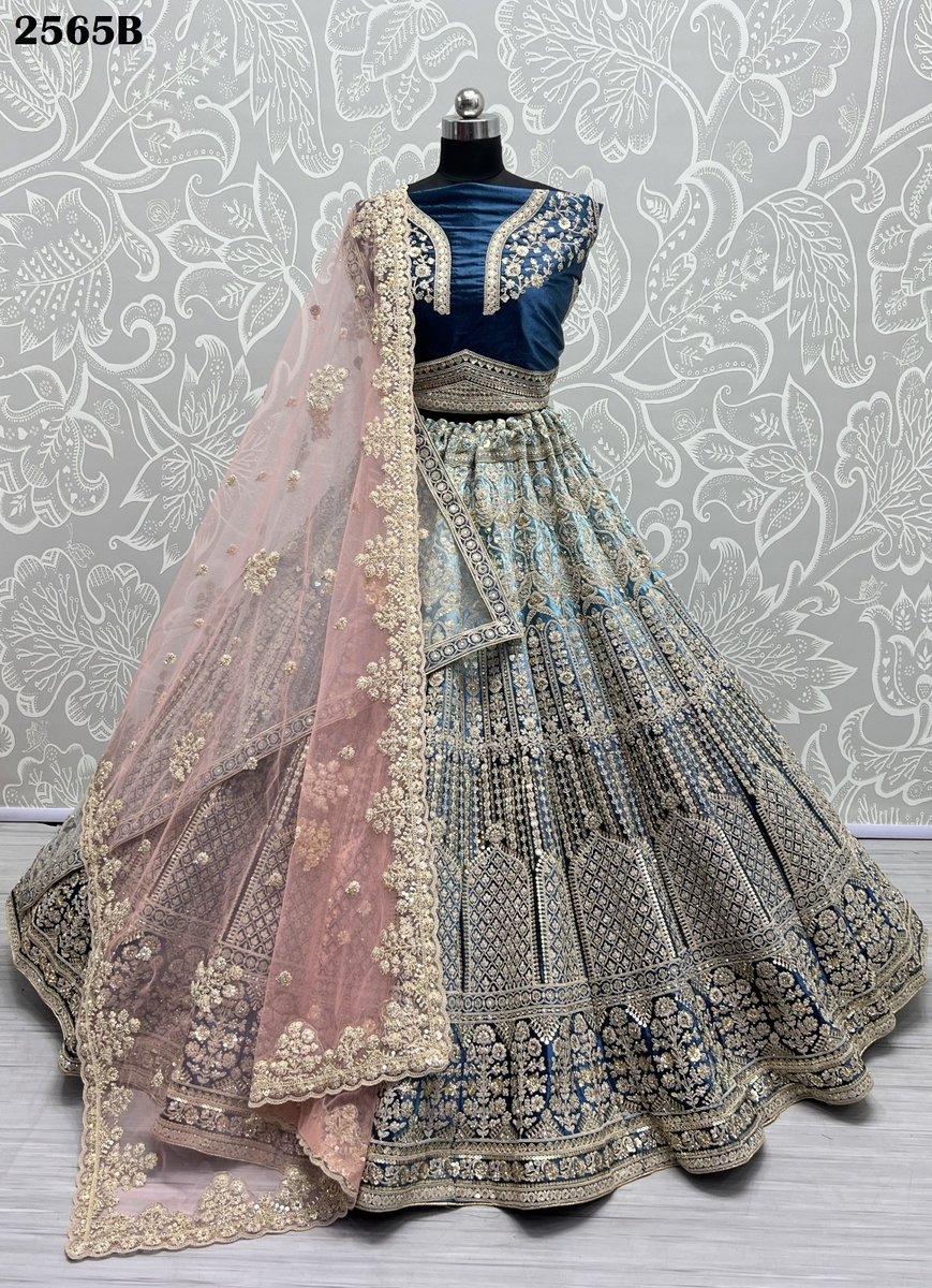 Anjani Art Bridal Lehenga Choli 2565 Colors 5