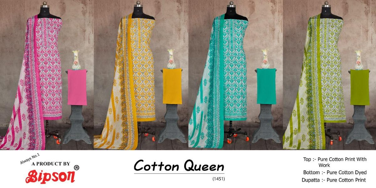 Bipson Prints Cotton Queen 1451 Colors 5