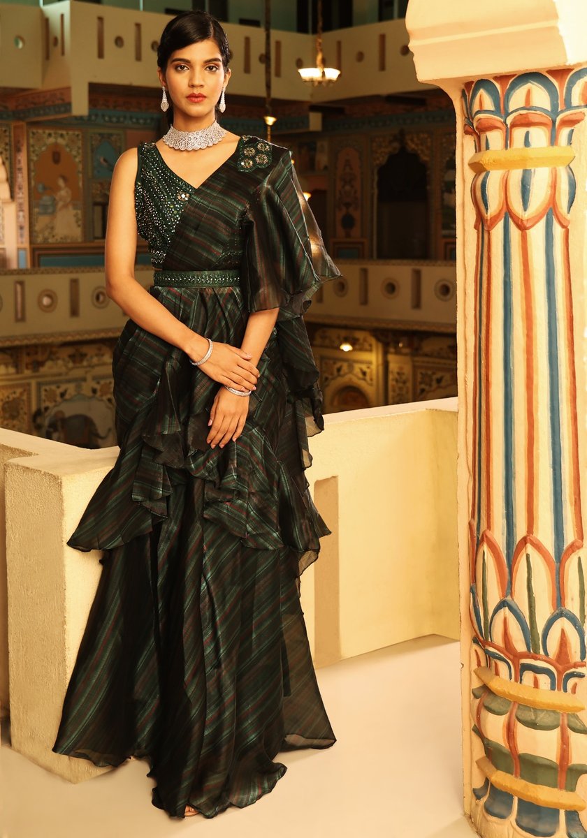 Aamoha Trendz Ready To Wear Designer Saree 1016341 Colors 1