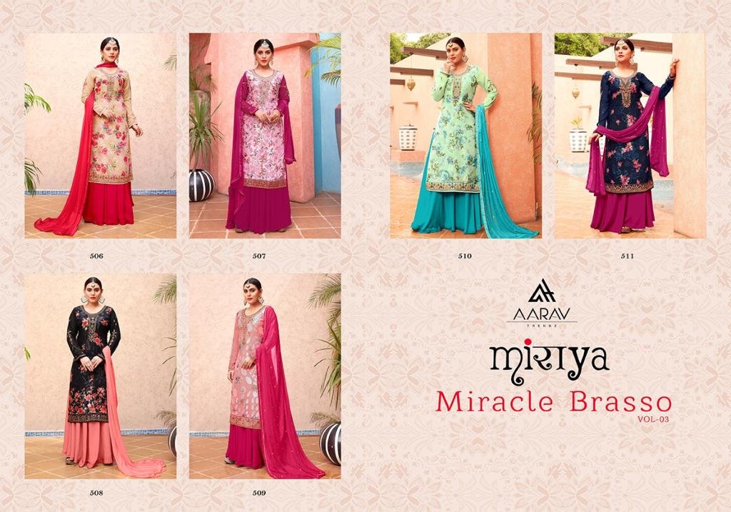 Aarav Trendz Miraya Miracle Brasso Vol-3 506-511 Series 7