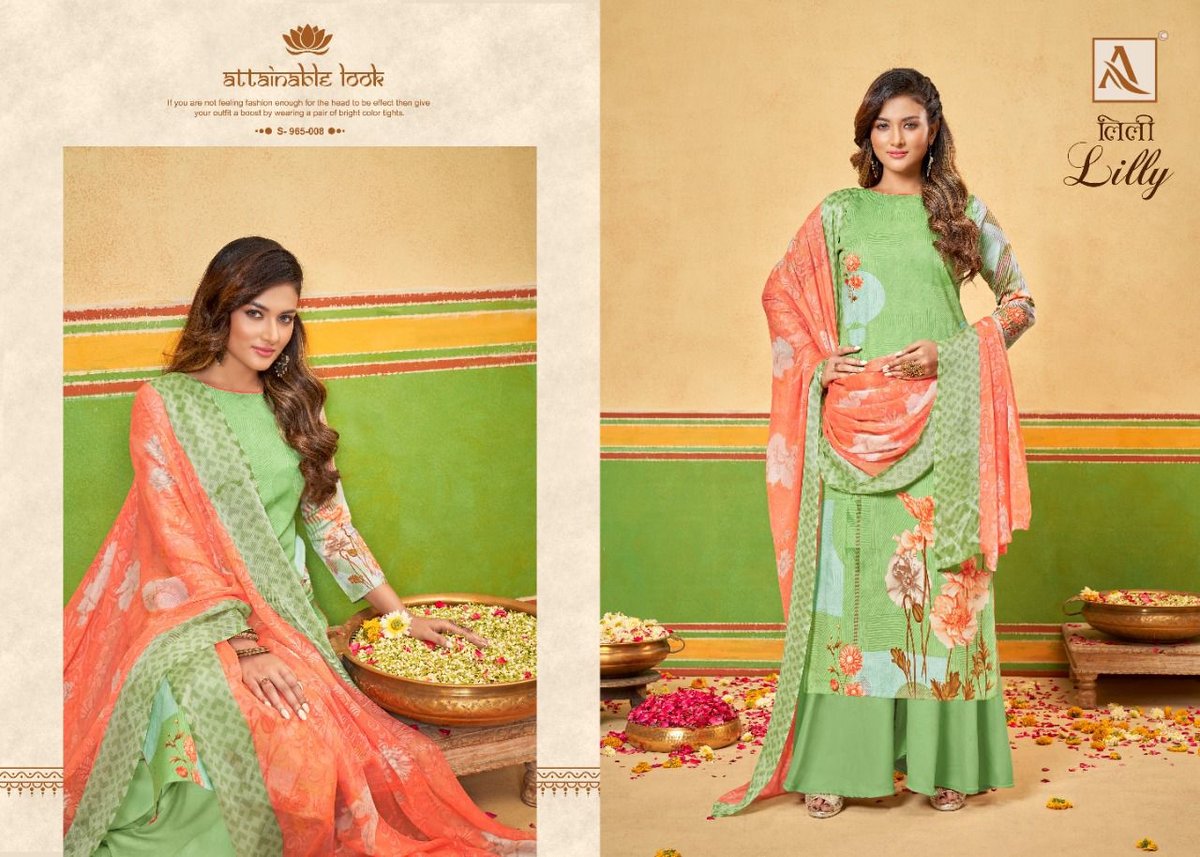 Alok Suit Lilly 965-001 to 965-008 Series 8