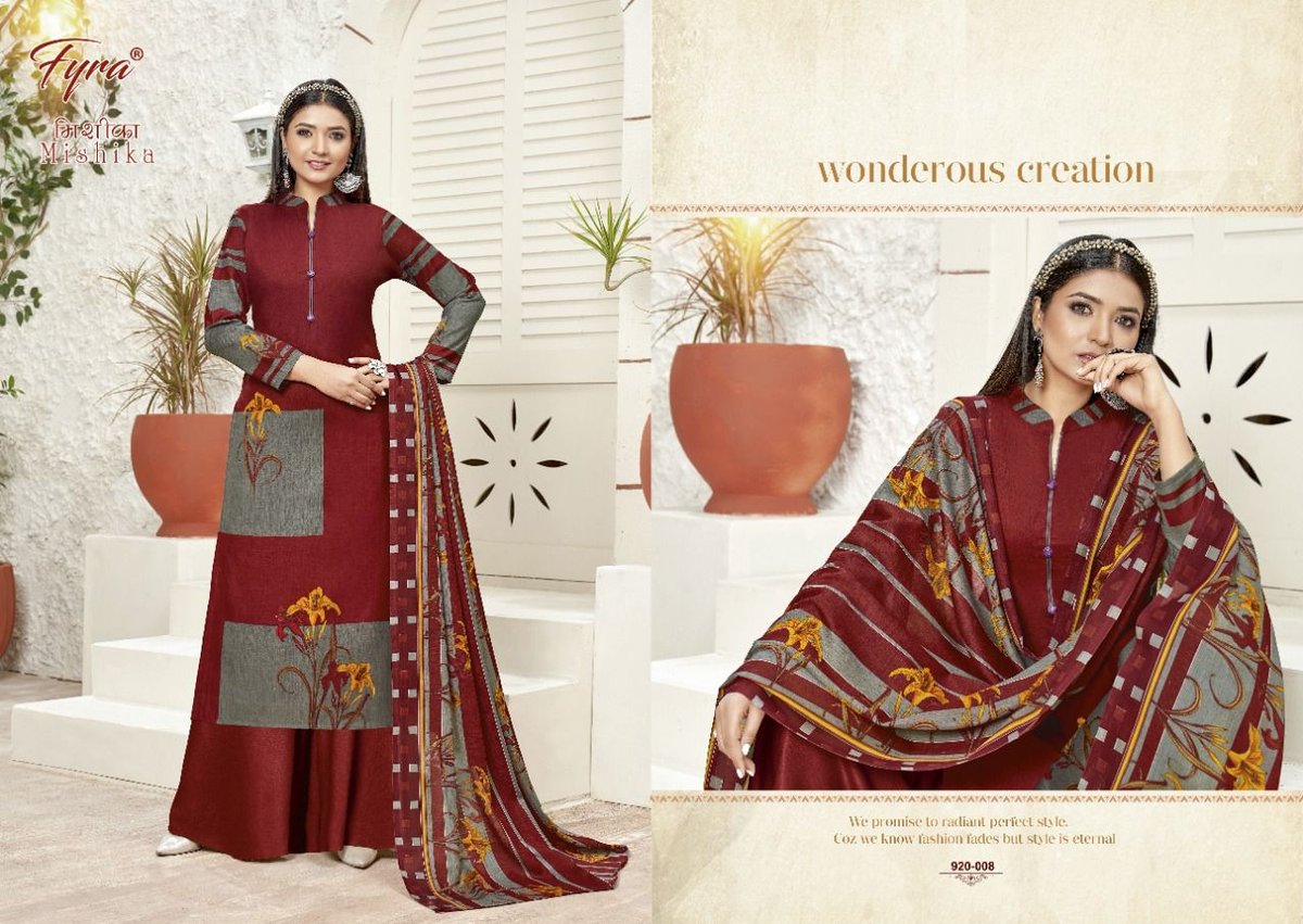 Alok Suit Fyra Mishika 920-001 to 920-010 Series 8