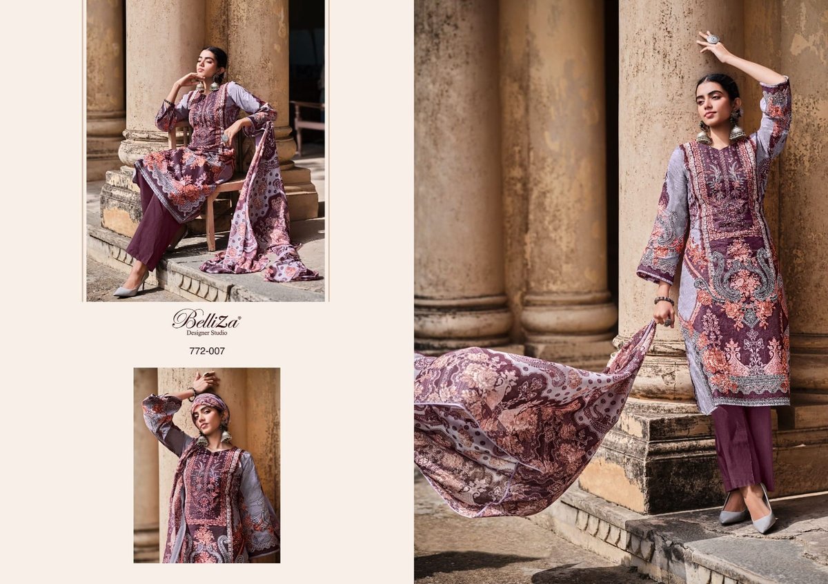 Belliza Designer Naira Vol-3 772-001 to 772-010 Series 7