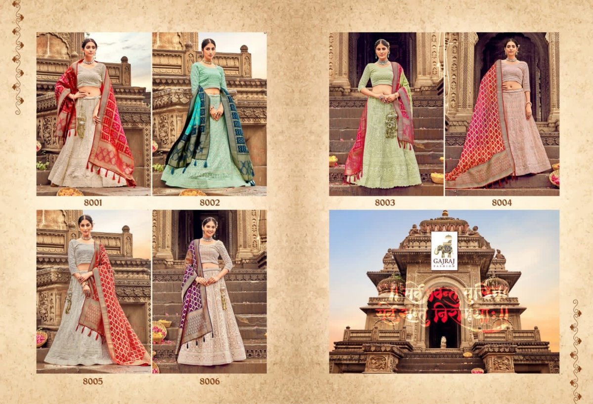 Gajraj Fashion Lehenga 8001-8006 Series 7