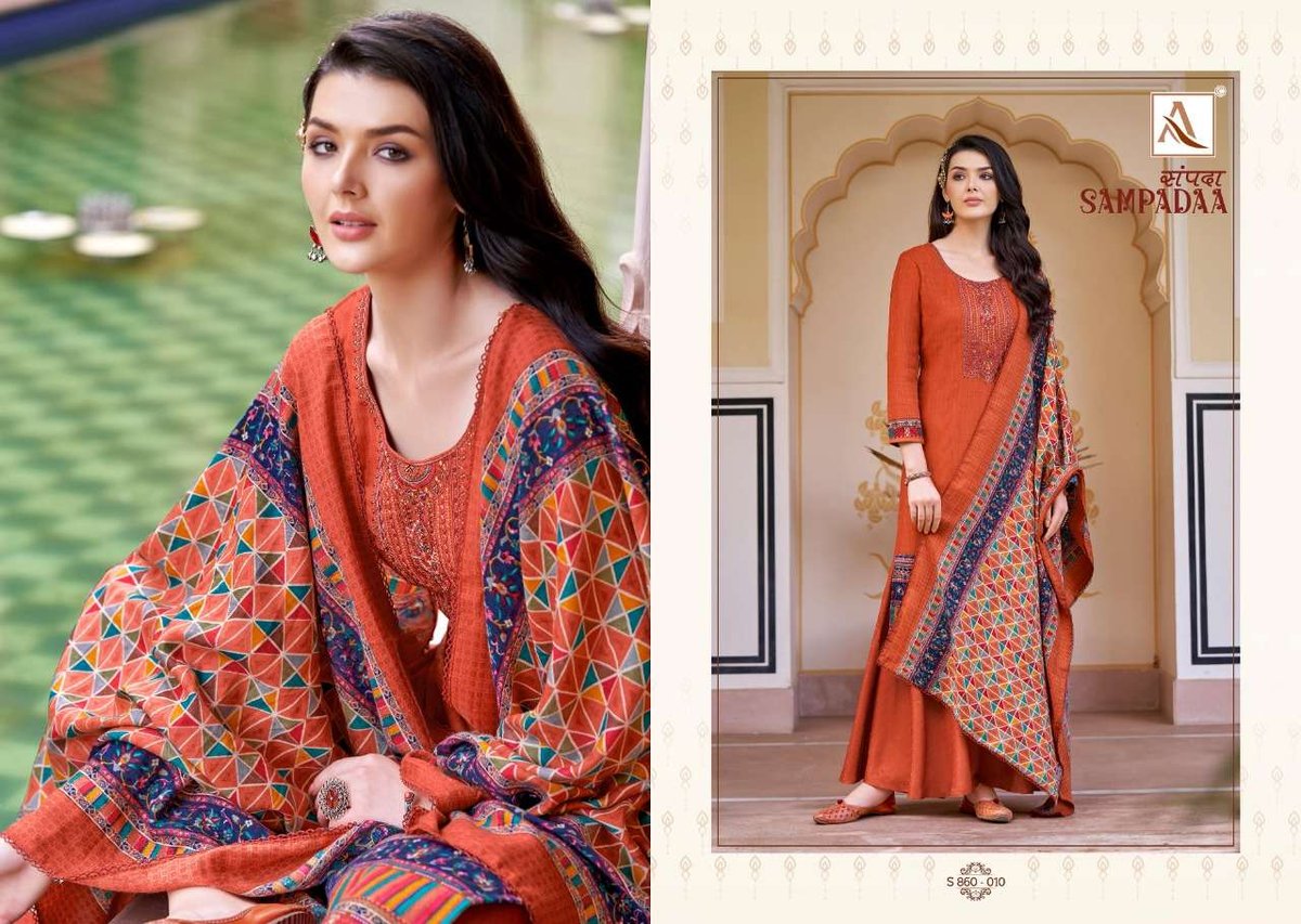 Alok Suits Sampadaa 860-001 To 860-010 Series 10