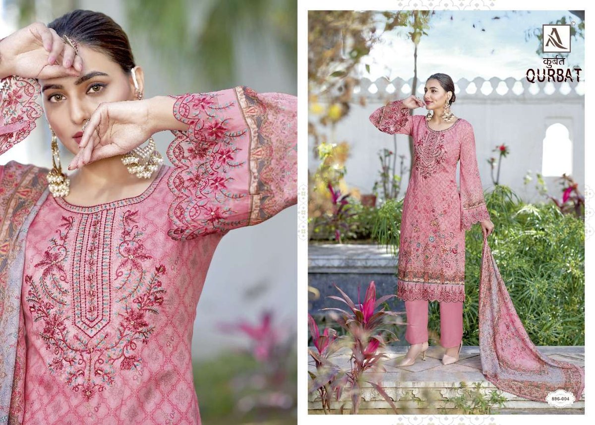 Alok Suit Qurbat 896-001 to 896-008 Series 4