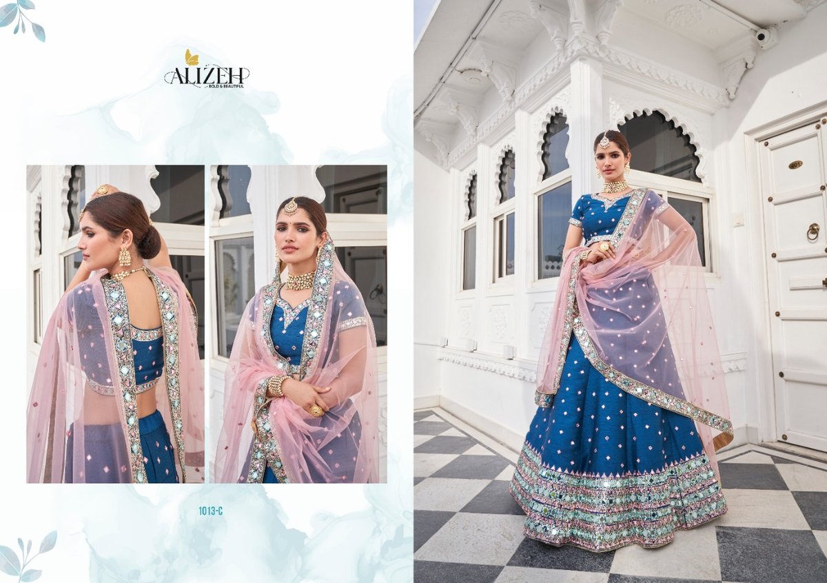 Alizeh Lehenga Mirror Maze 1012-1013 Color Edition 6