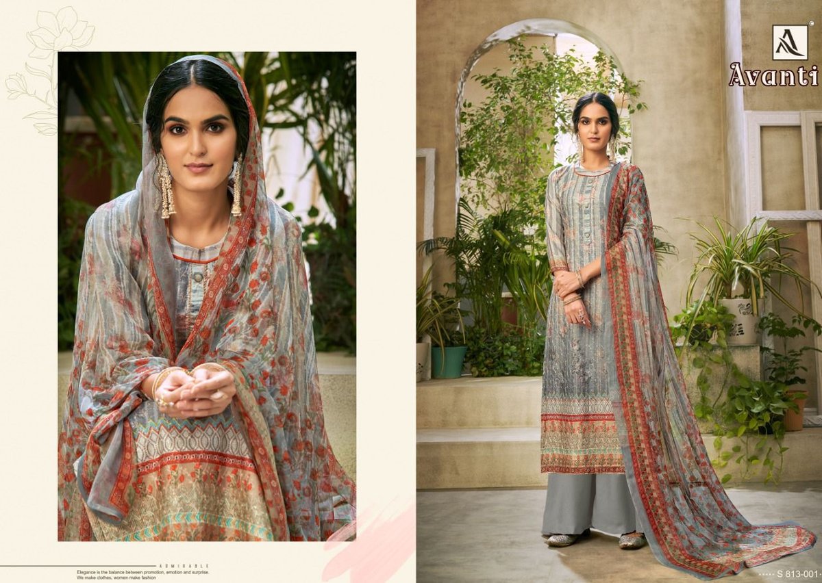 Alok Suit Avanti 813-001 to 813-008 Series 1