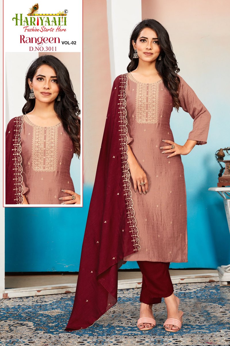 HARIYAALI RANGEEN VOL-2 3006 TO 3013 6