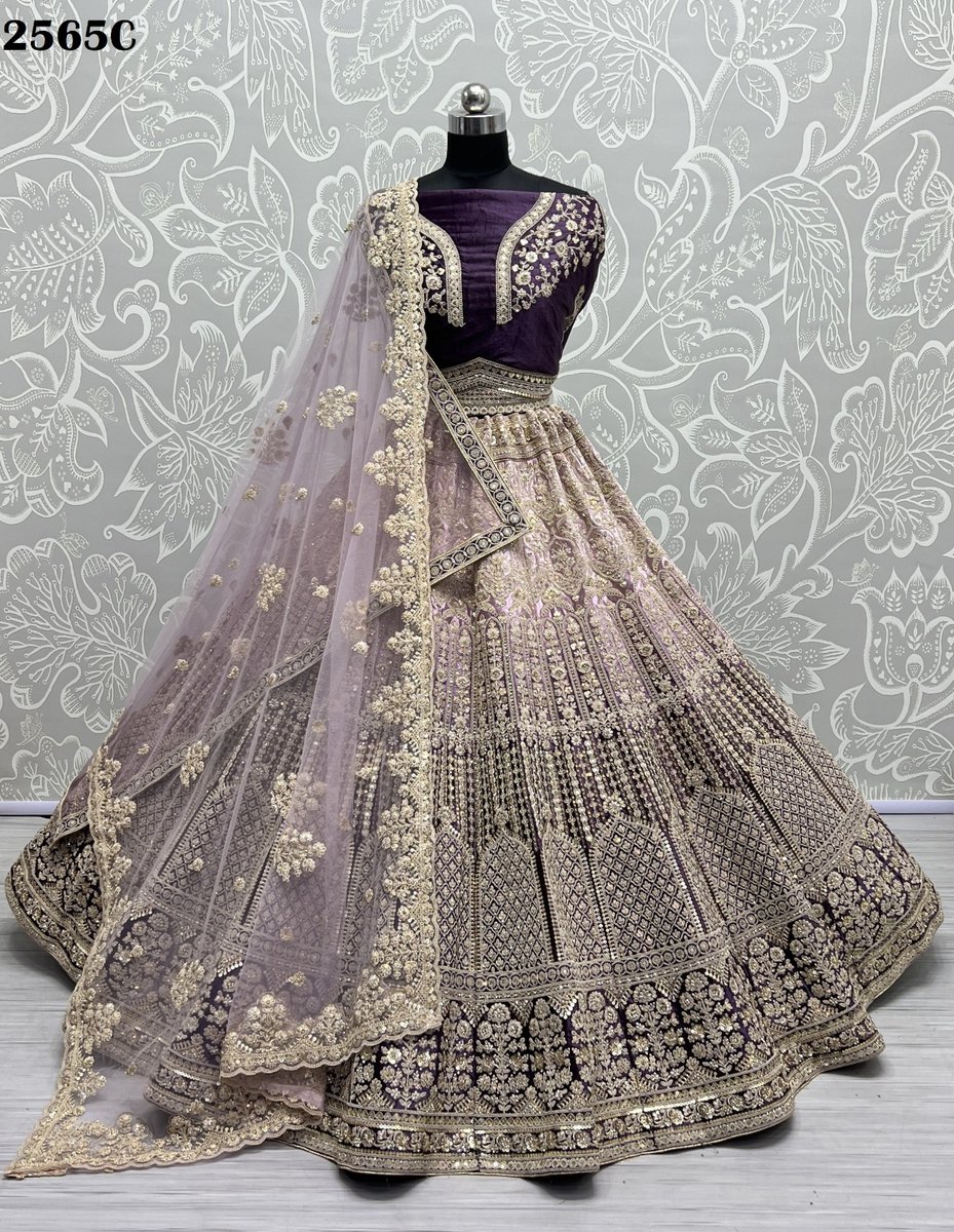 Anjani Art Bridal Lehenga Choli 2565 Colors 10