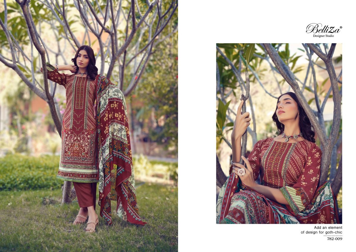 Belliza Designer Naira Vol-6 782-001 to 782-010 Series 9