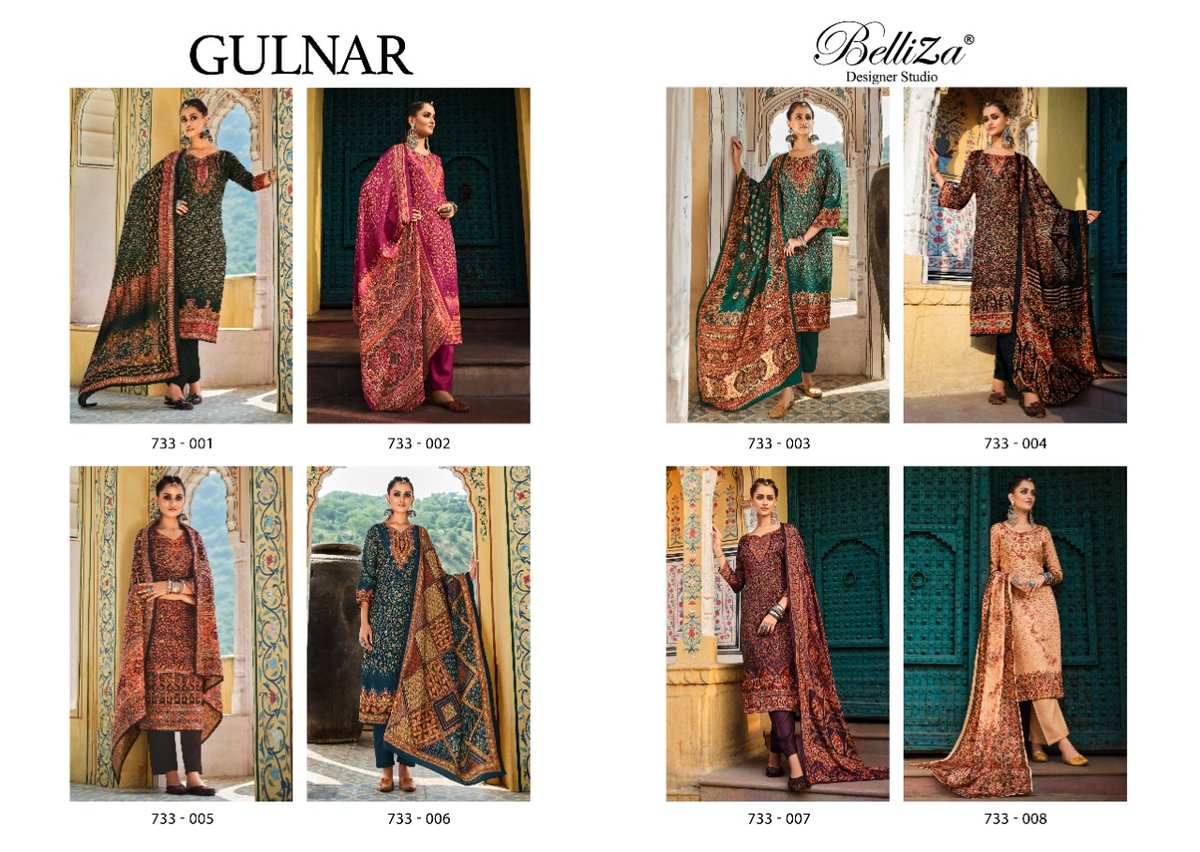Belliza Designer Gulnar 733-001 to 733-008 Series 9