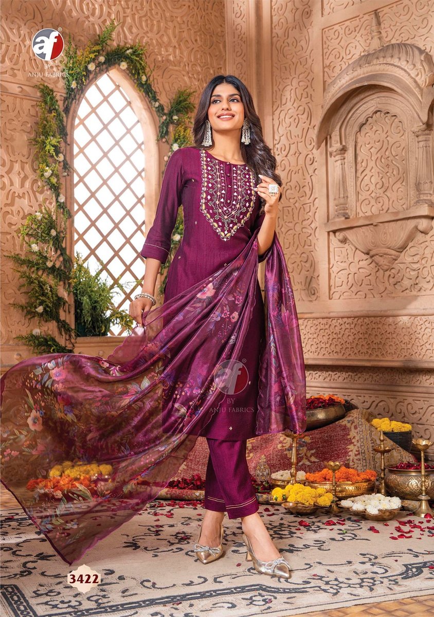 Anju Fabrics Real Touch Vol 3 3421 To 3426 Series 2