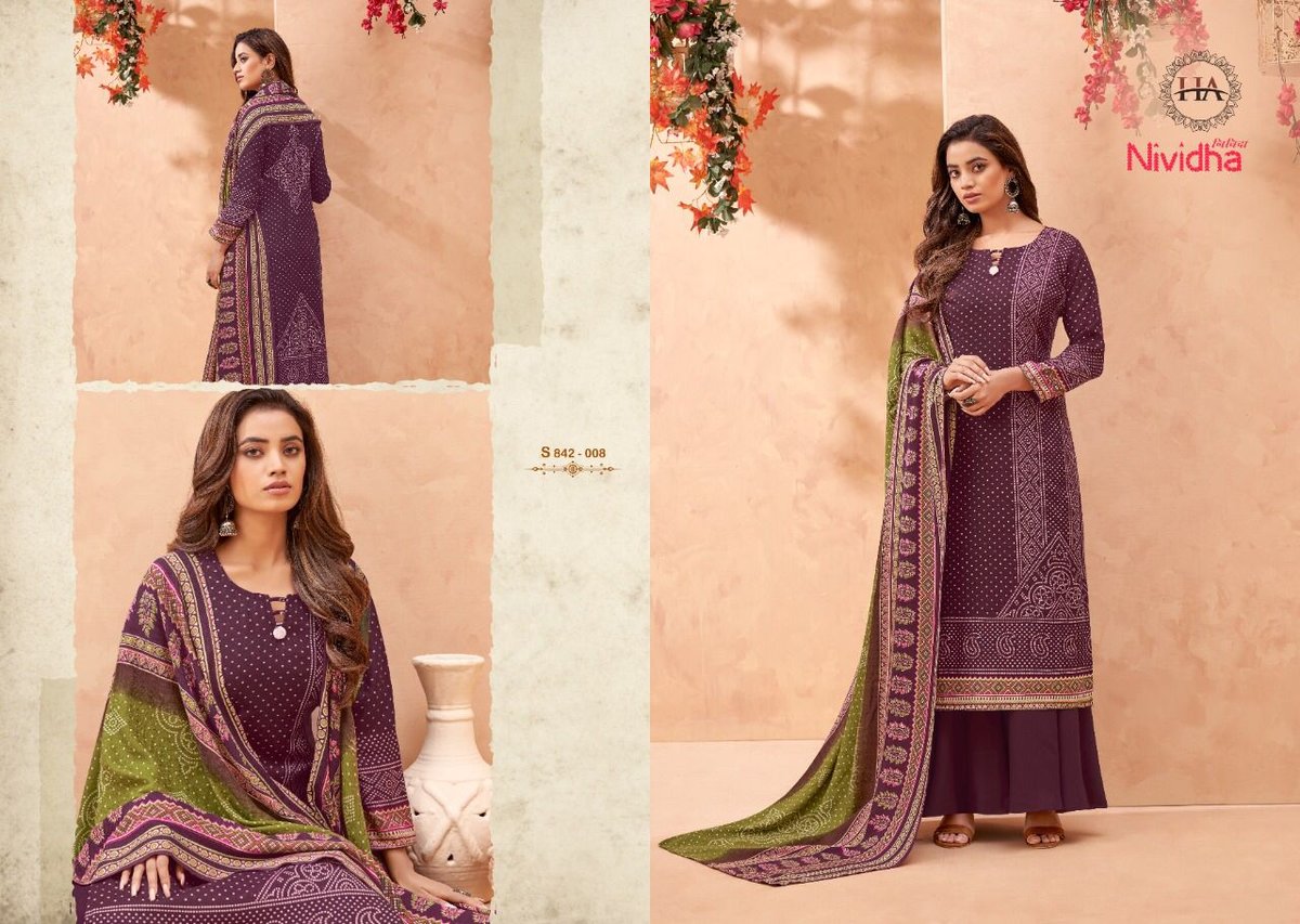 Harshit Fashion Nividha 842-001 to 842-010 Series 8