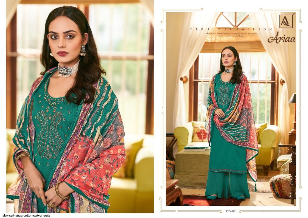Alok Suit Ariaa 1734-001 to 1734-008 Series 3