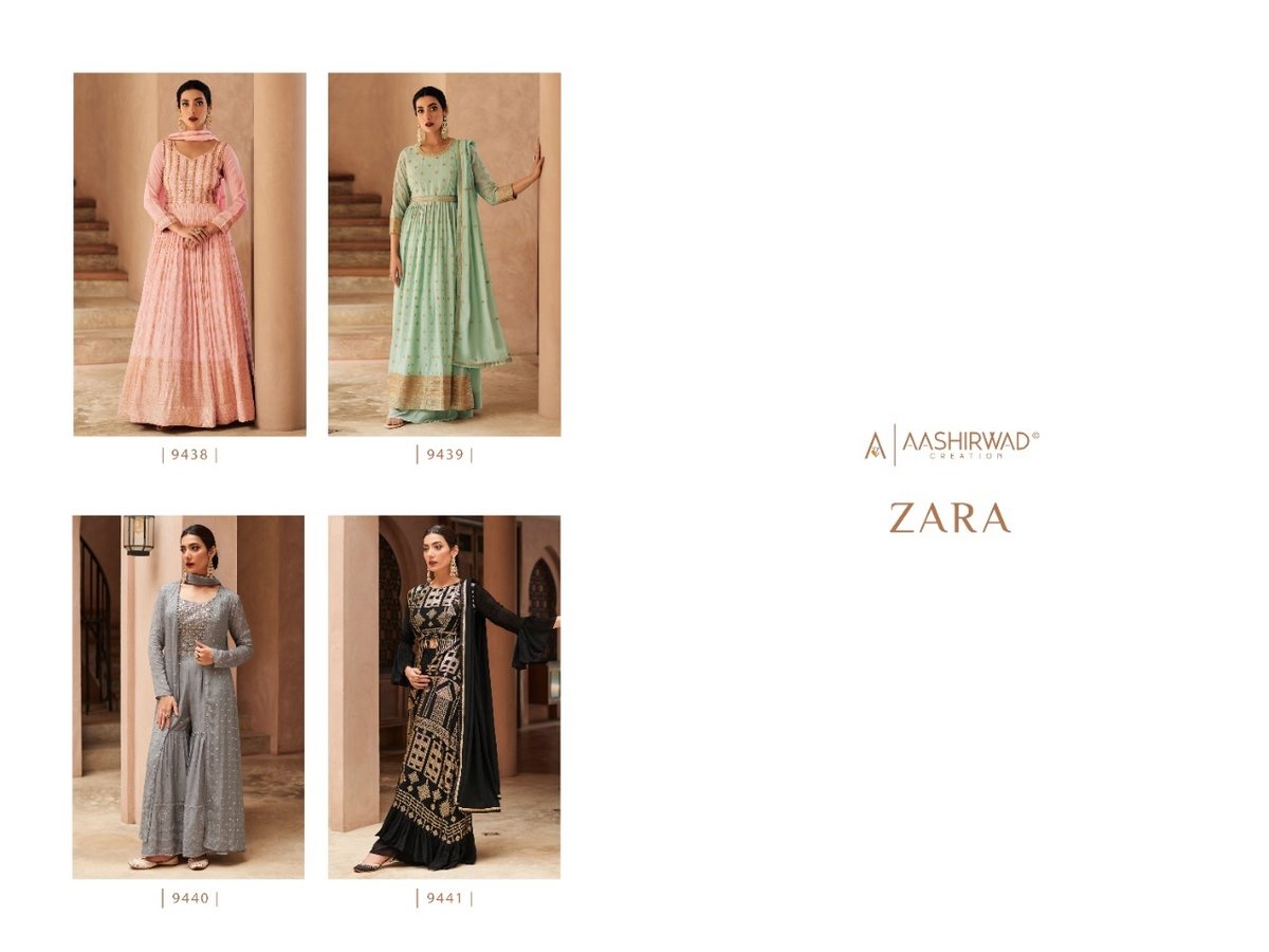 Aashirwad Creation Gulkand Zara 9438-9441 Series 5