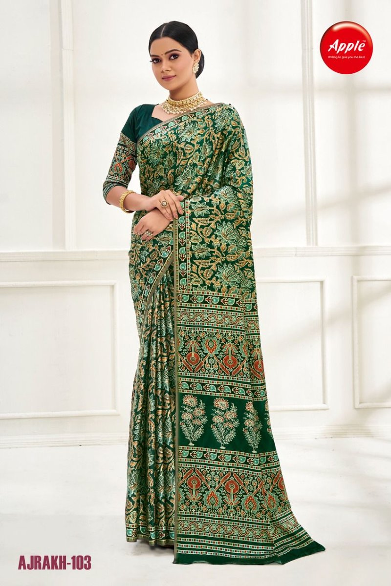 Apple Saree Ajrakh Vol-1 101-108 Series 3