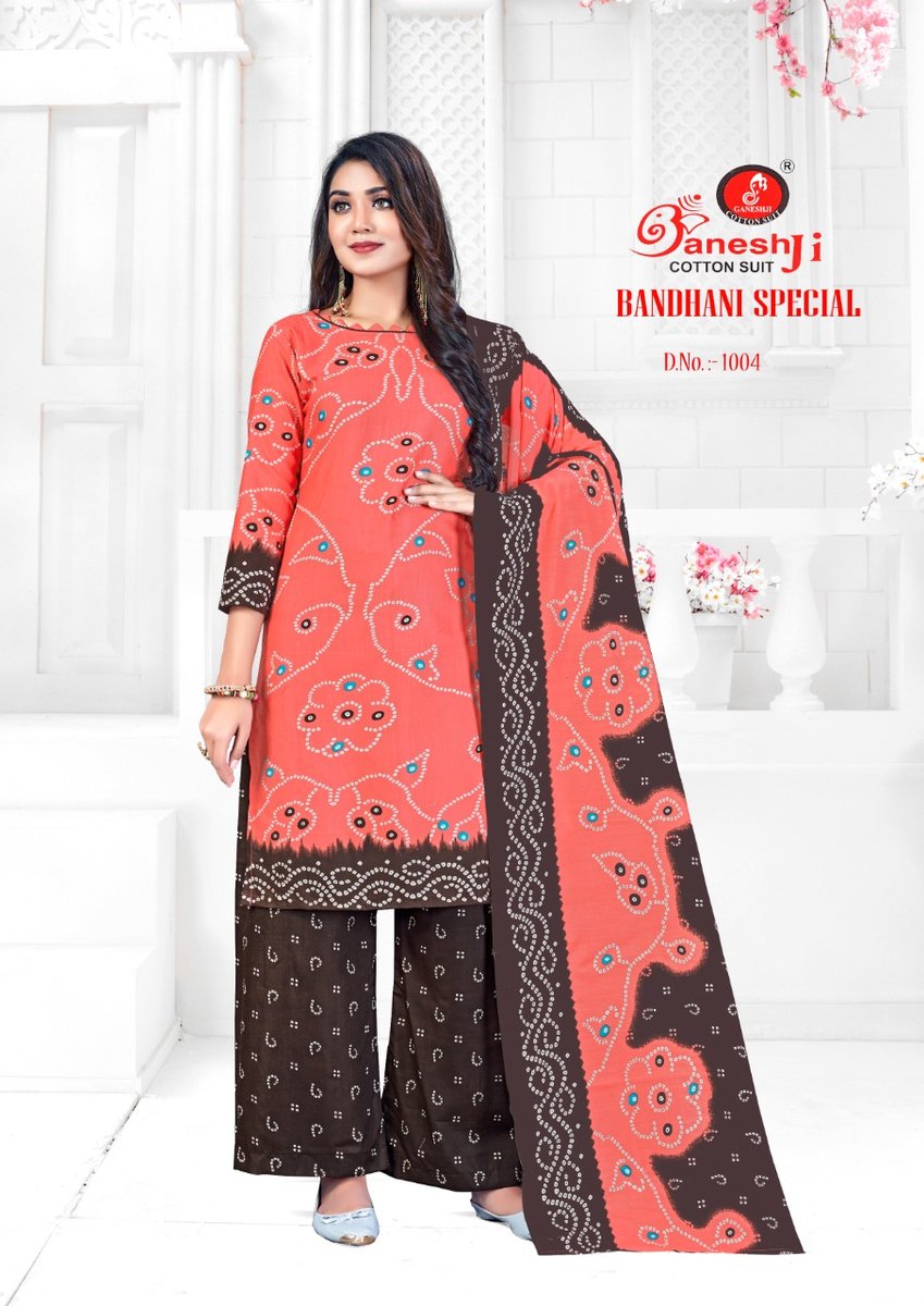 Ganeshji Cotton Suits Bandhani Special 1001-1012 Series 4