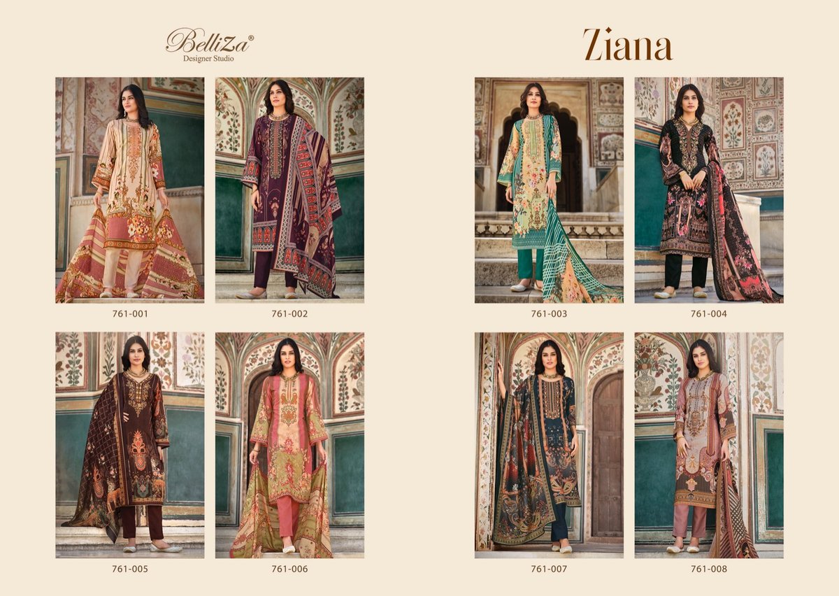 Belliza Designer Ziana 761-001 to 761-008 Series 9