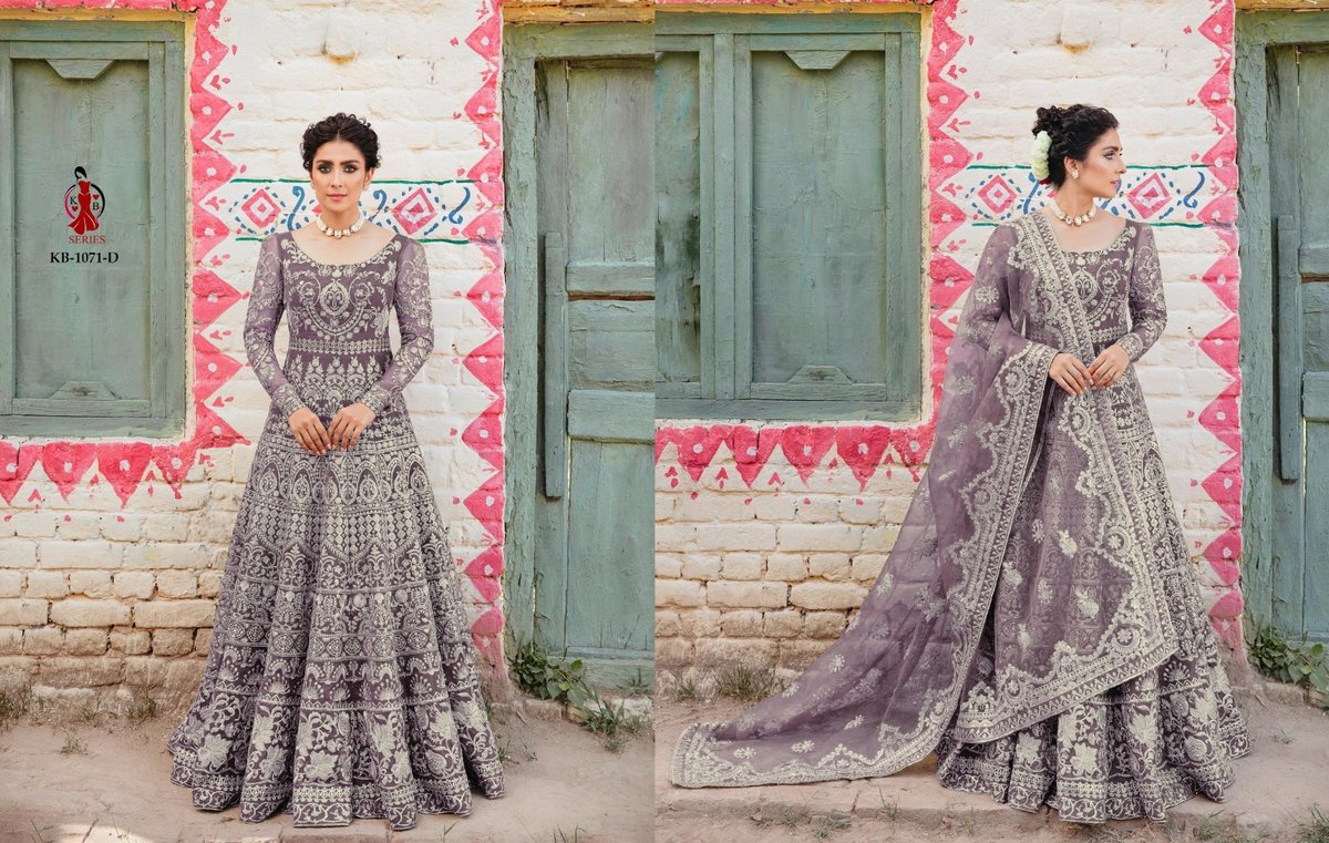 KB SERIES BRIDAL ANARKALI GOWN KB-1071-A TO KB-1071-D 4