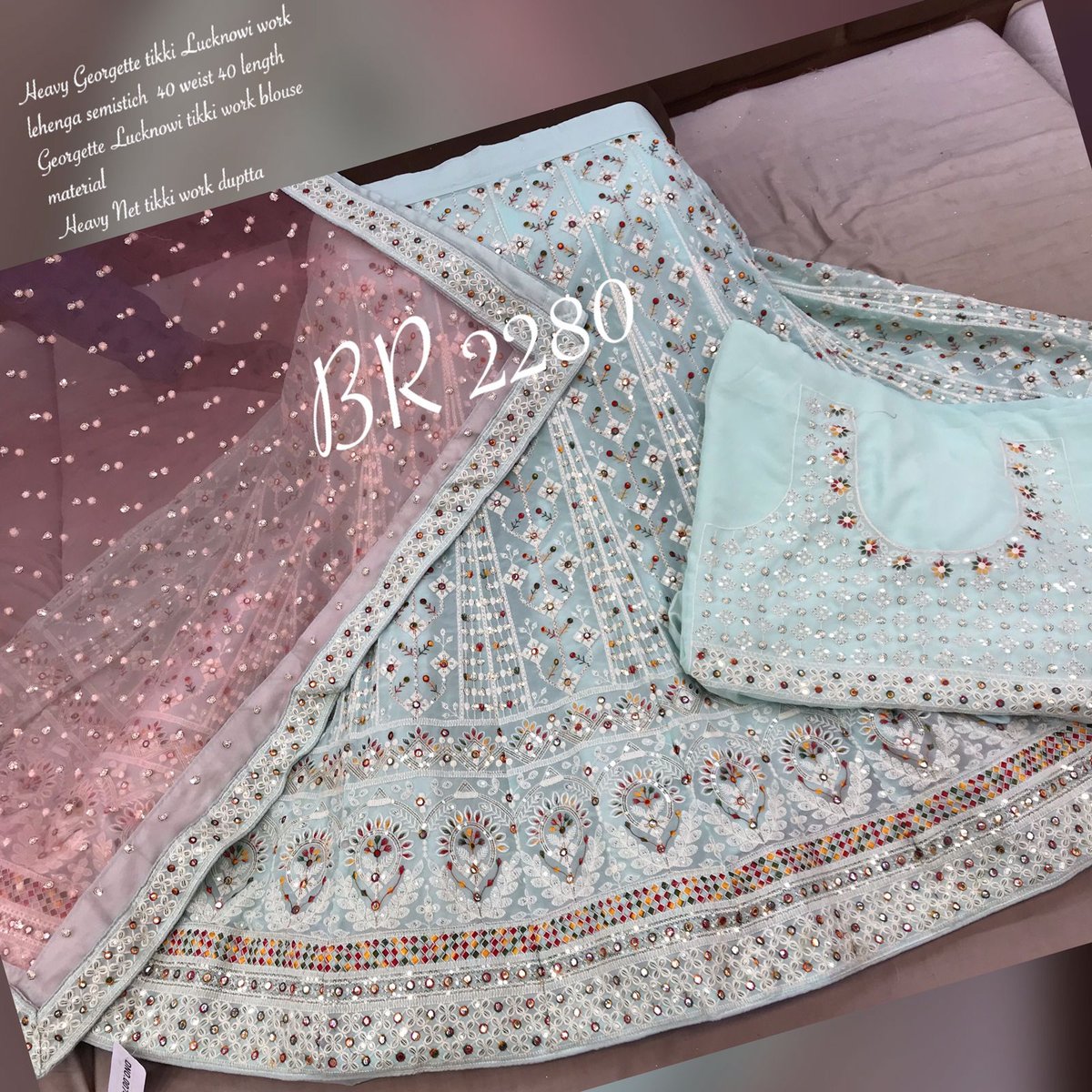 BR Designer Lucknowi Work Lehenga Choli BR 2280 Colors 2