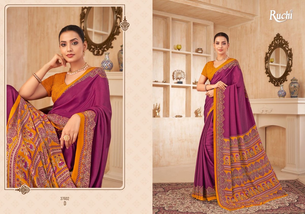 RUCHI SAREE VIVANTA SILK VOL-38 37601-A TO 37603-D 8
