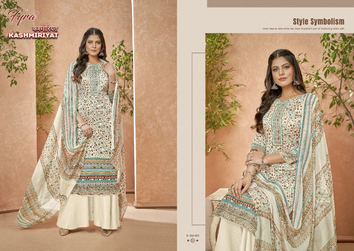 Alok Suit Fyra Kashmiriyat 922-001 to 922-010 Series 3