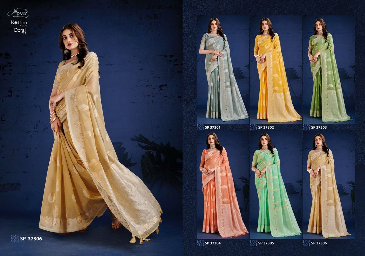 Aura Saree Dorai Vol-3 37301-37306 Series 7