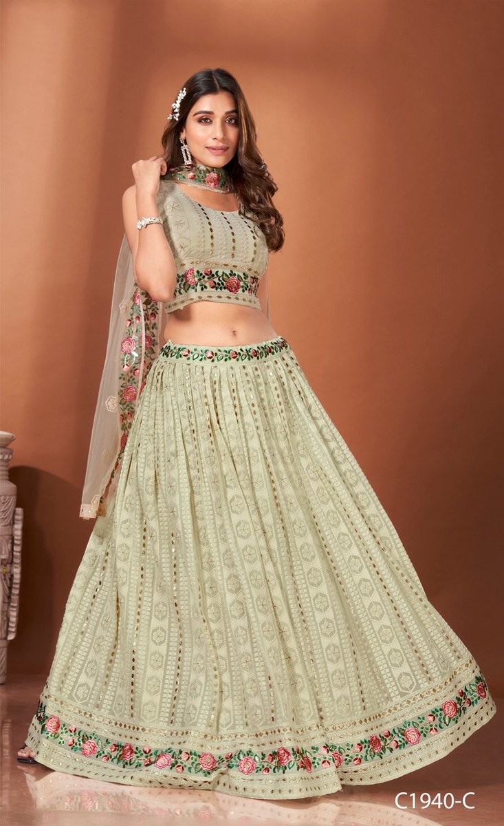 Aamoha Trendz Ready Made Designer Crop Top C-1940 Colors 3