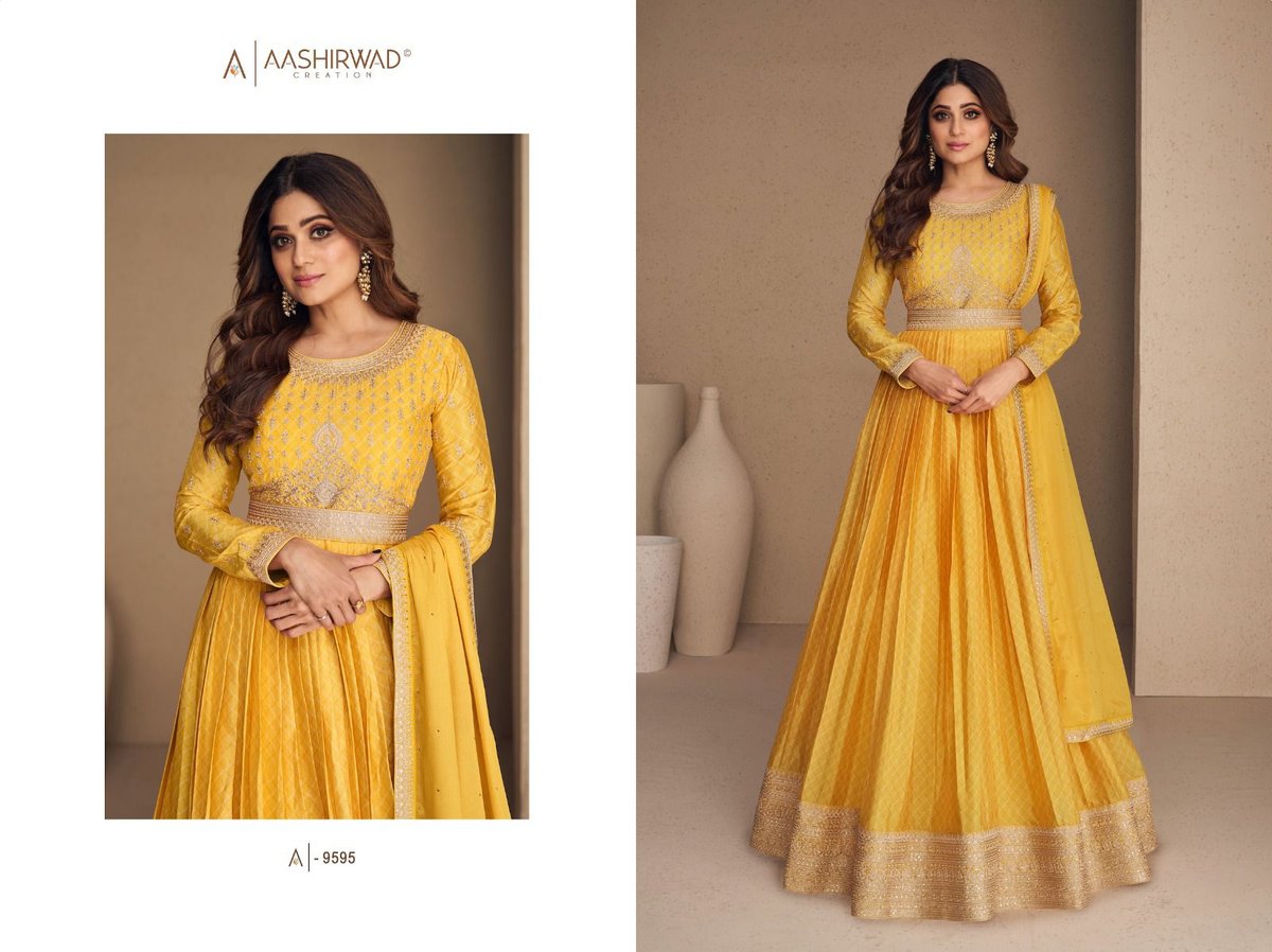 Aashirwad Creation Gulkand Rani Sahiba 9592-9596 Series 4