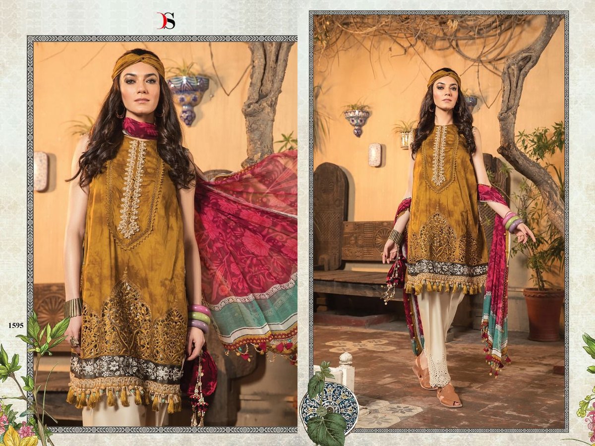 Deepsy Suits Maria B Lawn 22 Vol-3 1591-1596 Series 5