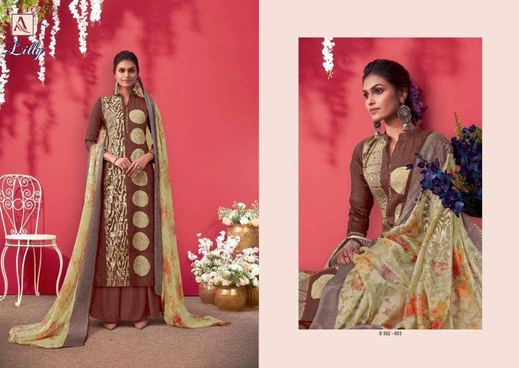 Alok Suits Lilly 582-001 to 582-010 Series 3