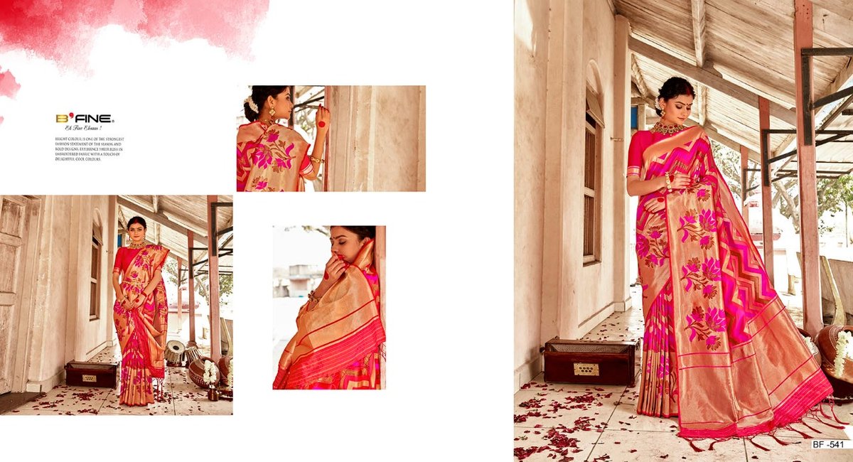 B Fine Saree Art Of Varanasi BF-536 to BF-547 Series 6