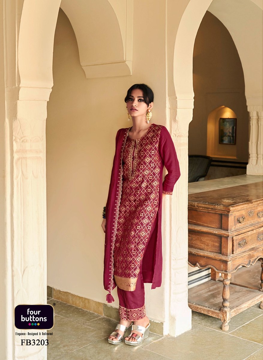 Four Buttons Banaras Vol-3 3201-3206 Series 3